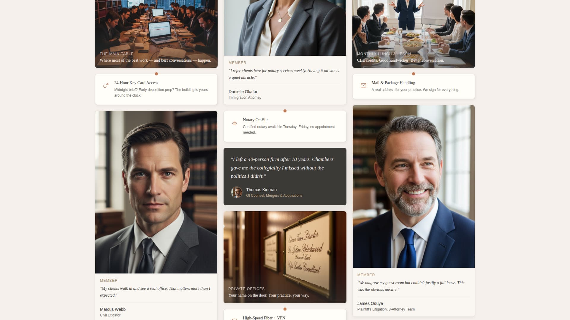 Chambers - Trusted Lawyers Landing Page Template