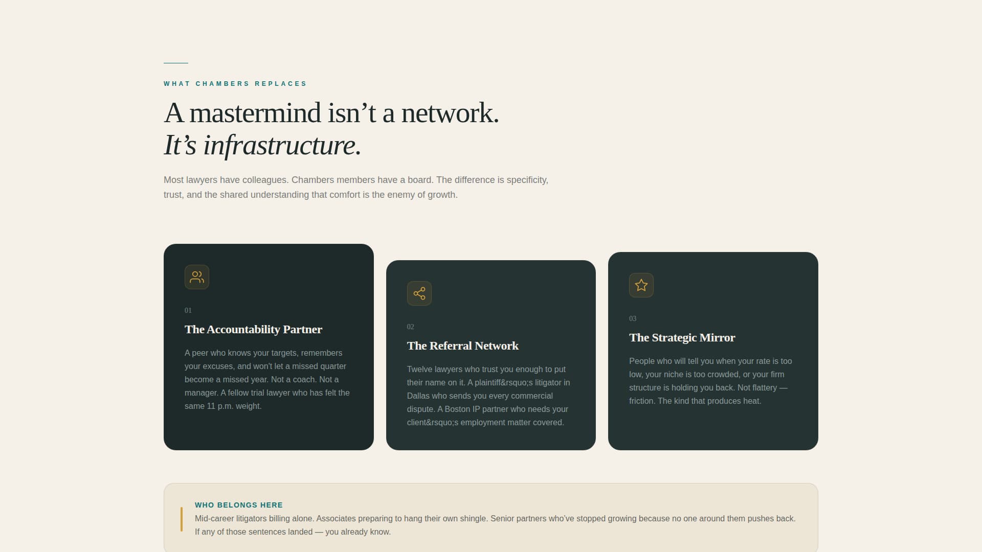 Chambers - Elite Lawyers Landing Page Template