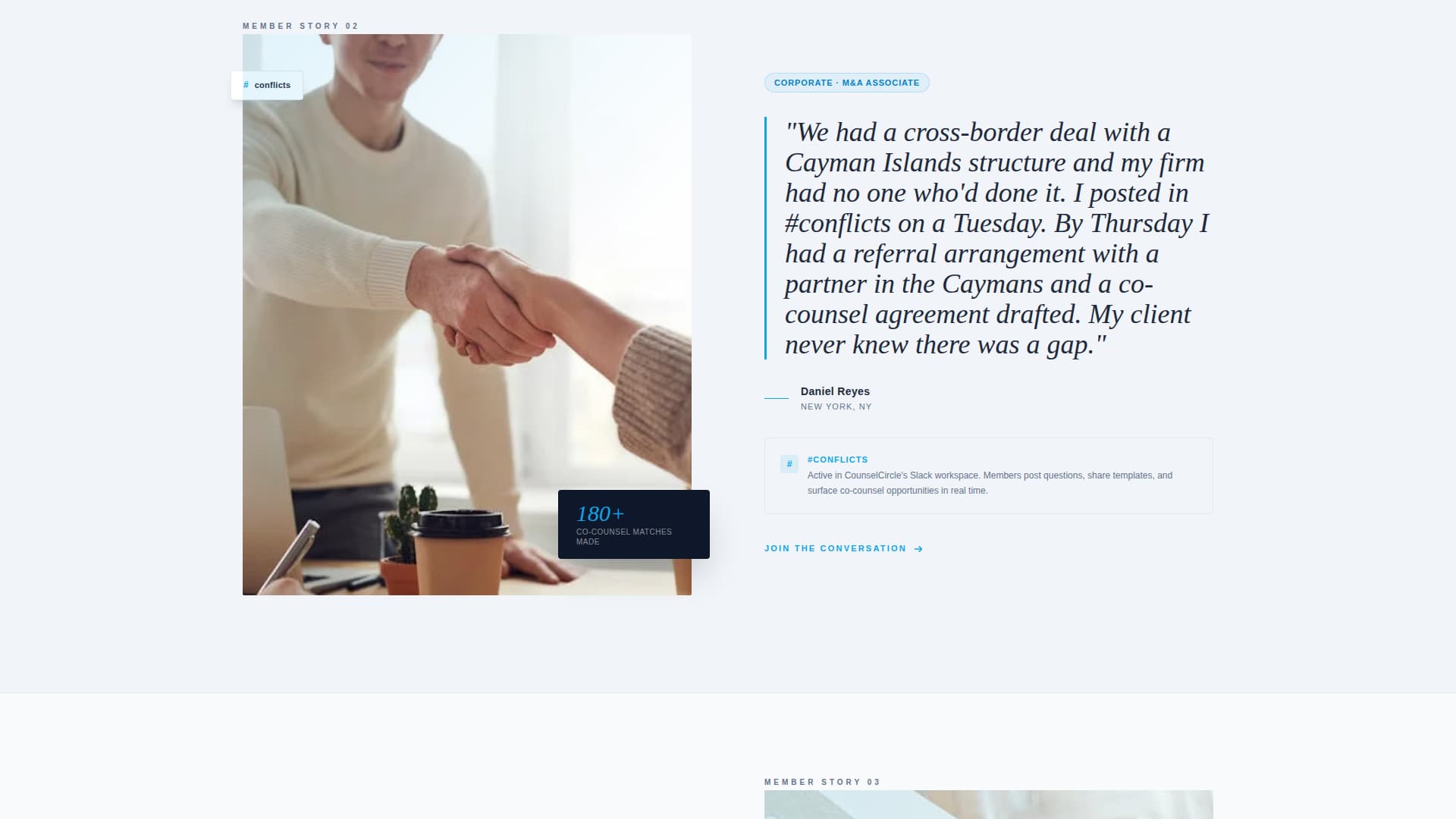 Counselcircle - Authoritative Lawyerscommunity Landing Page Template