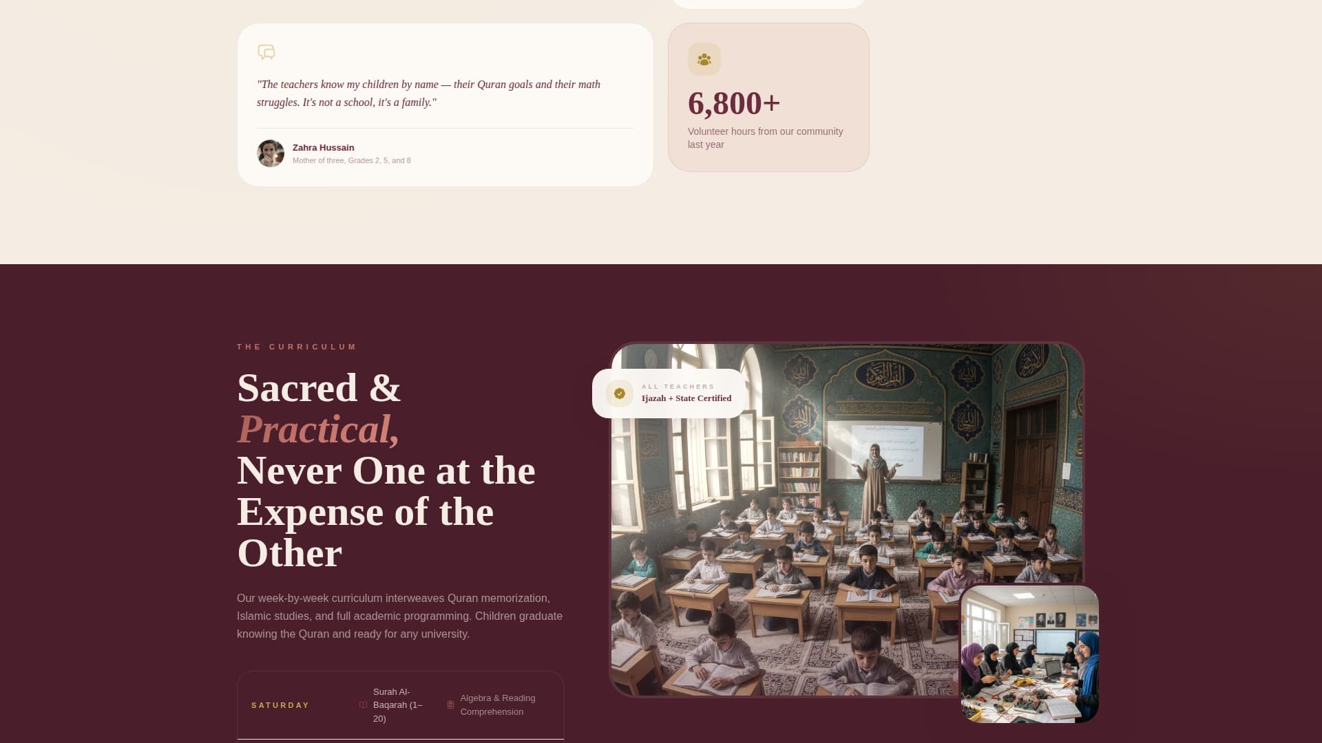Iqra - Inspiring Islamicschool Landing Page Template