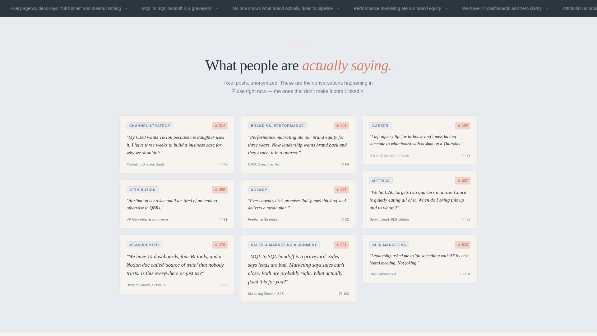 Pulse - Insightful Marketers Landing Page Template