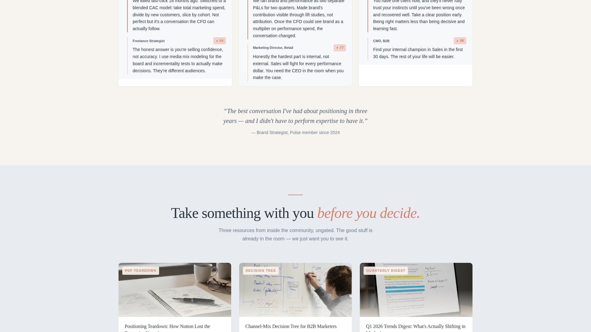 Pulse - Insightful Marketers Landing Page Template