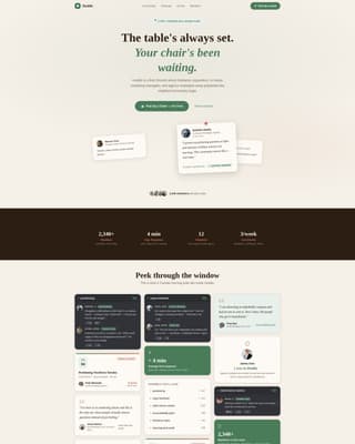 Huddle - Warm Marketers Landing Page Template