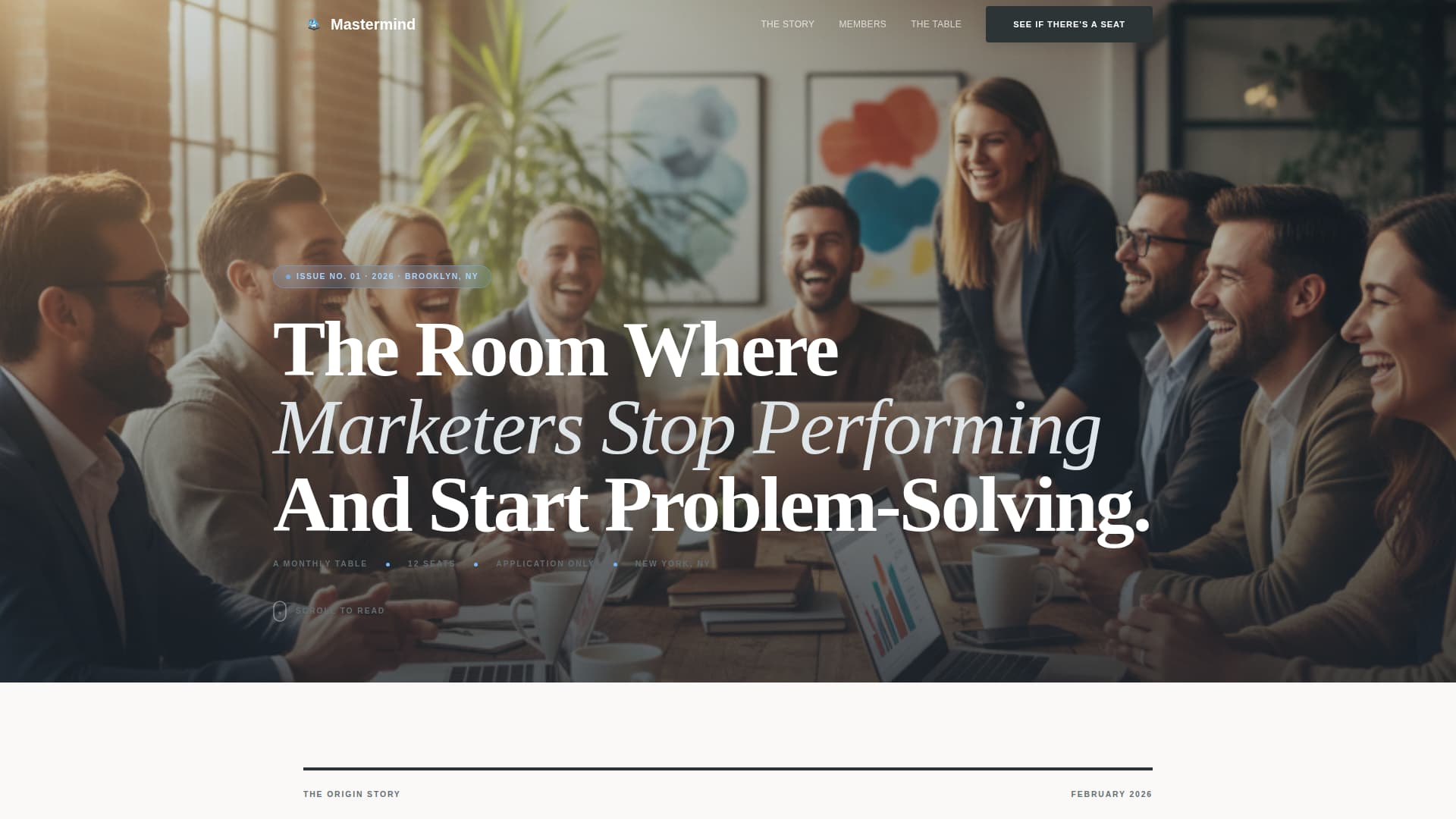 Mastermind - Compelling Marketers Landing Page Template