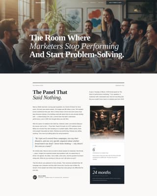 Mastermind - Compelling Marketers Landing Page Template