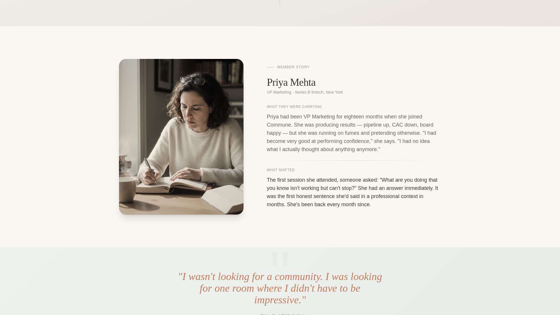 Commune - Restorative Marketers Landing Page Template