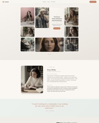 Commune - Restorative Marketers Landing Page Template