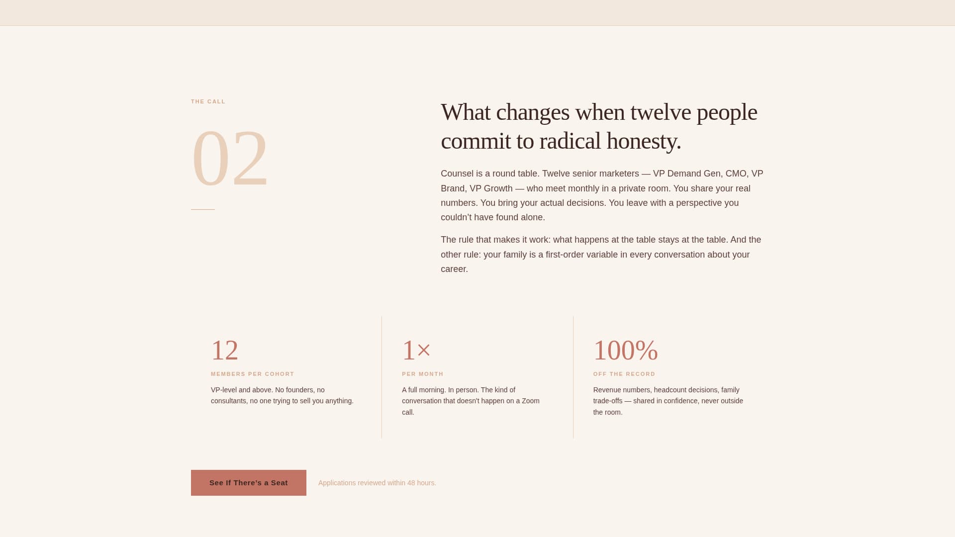 Counsel - Transformative Marketingprofessionals Landing Page Template