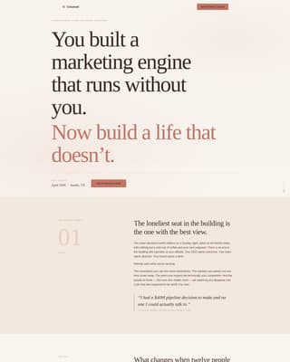 Counsel - Transformative Marketingprofessionals Landing Page Template