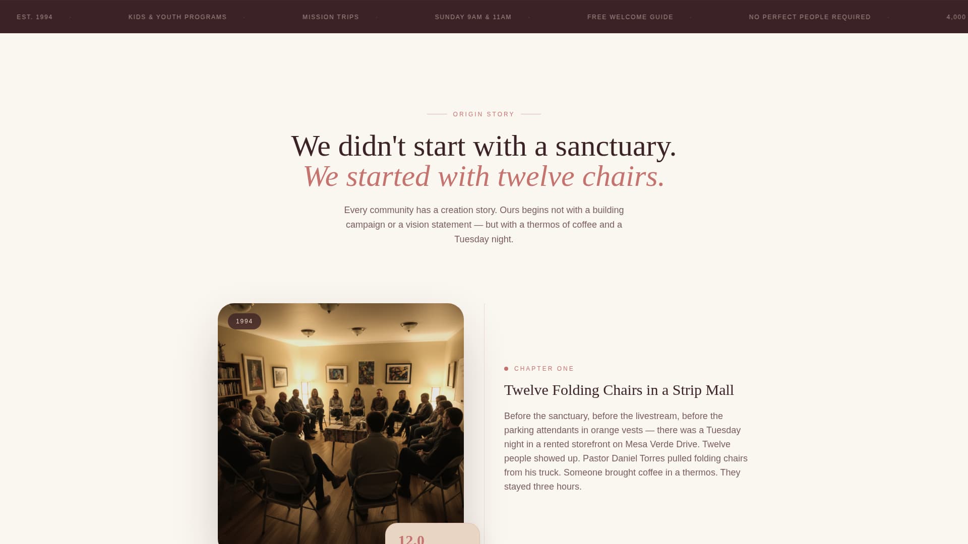 Gather - Inspiring Megachurch Landing Page Template