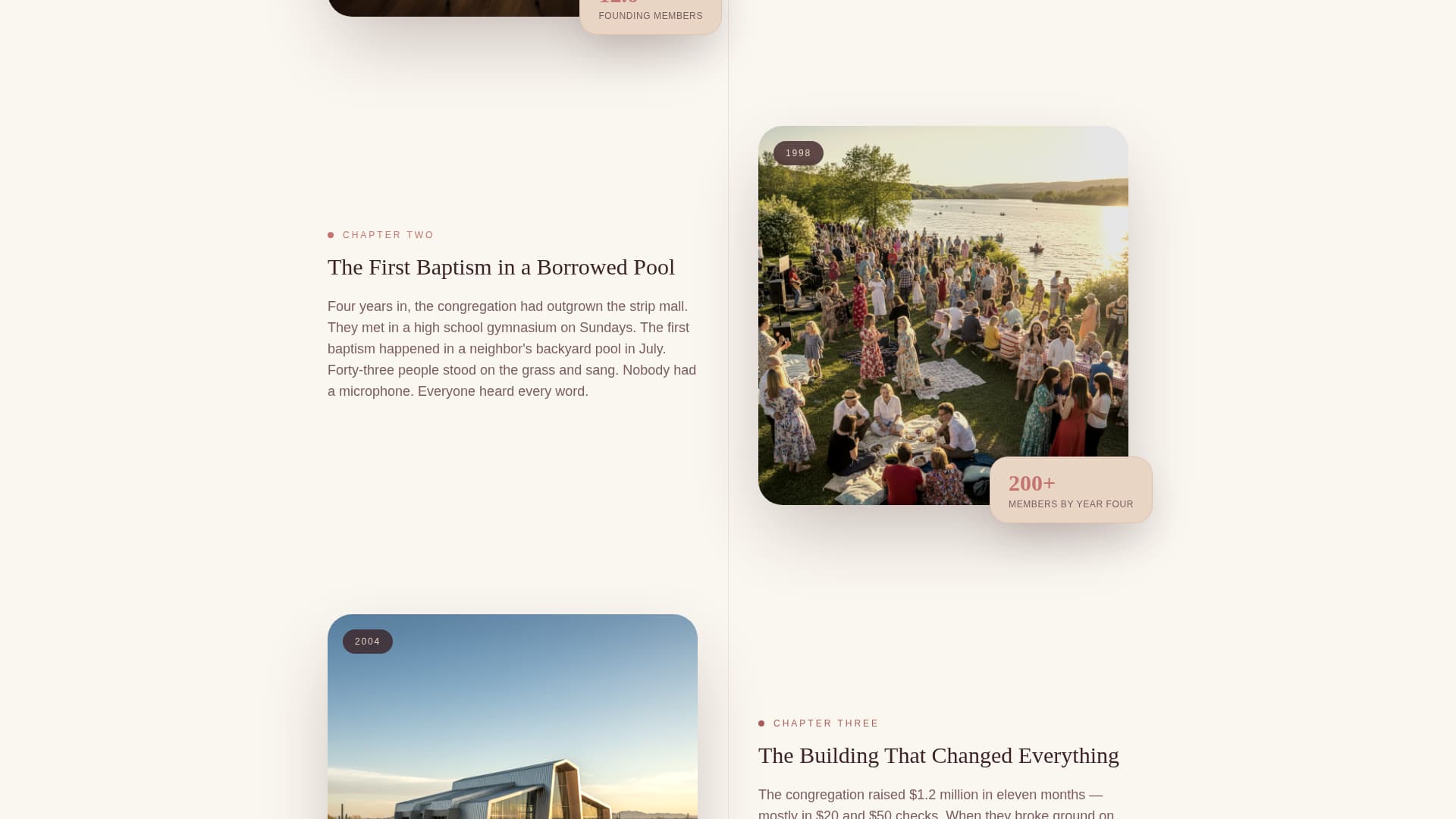 Gather - Inspiring Megachurch Landing Page Template