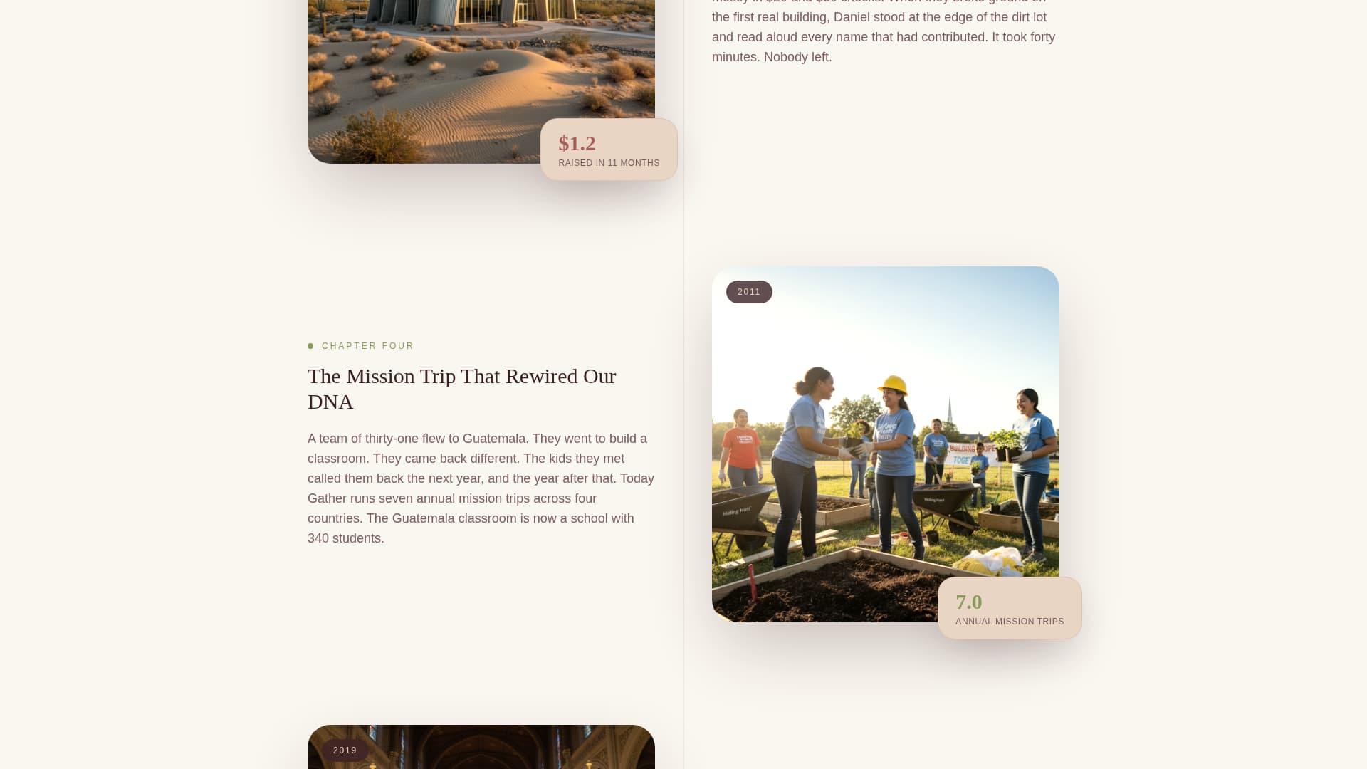 Gather - Inspiring Megachurch Landing Page Template