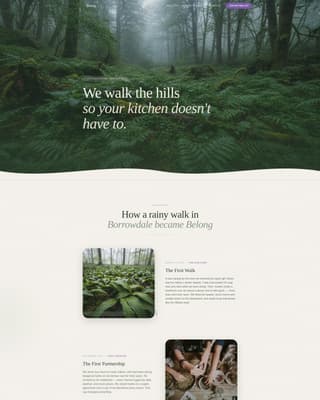 Belong - Enchanting Forager Landing Page Template