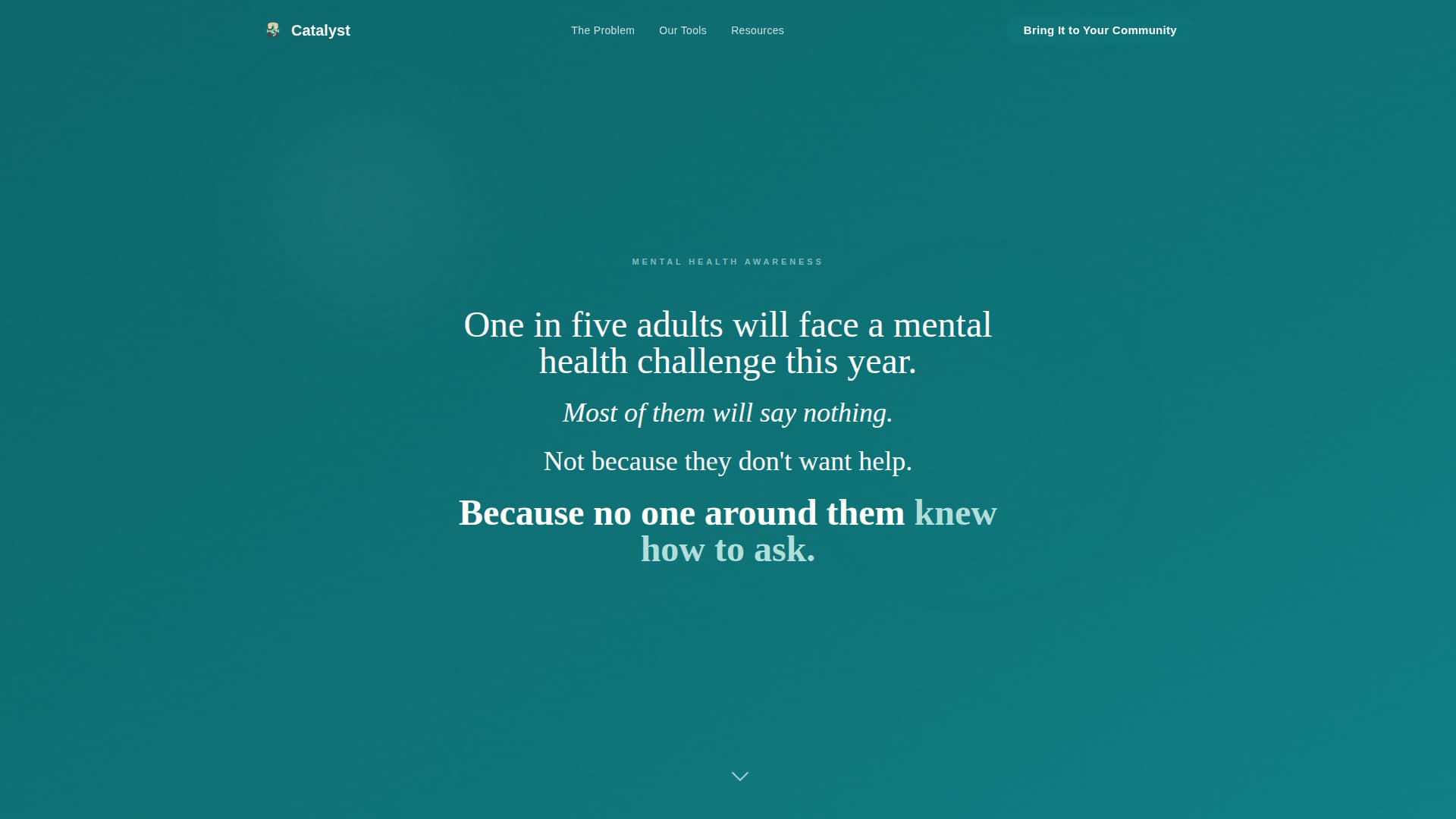 Catalyst - Empowering Mentalhealth Landing Page Template