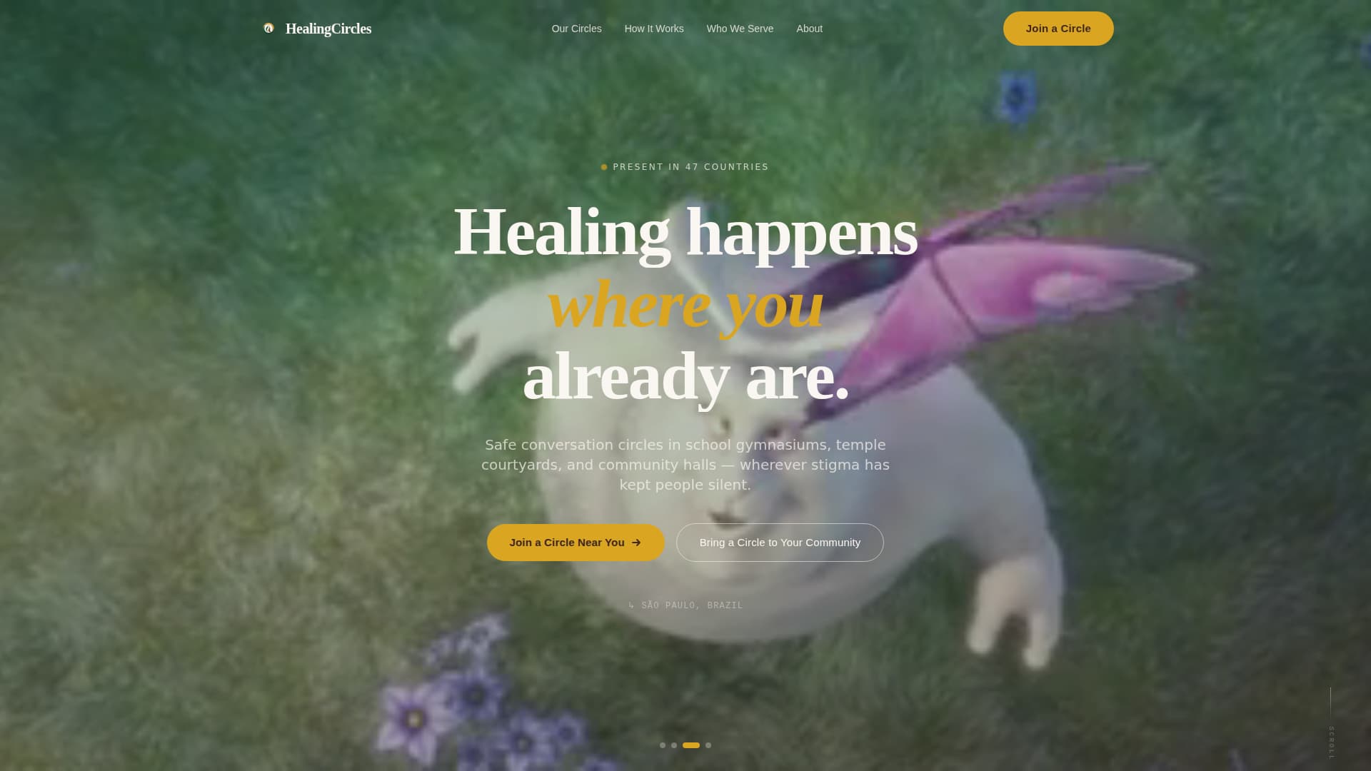 Breathe - Healing Community Landing Page Template