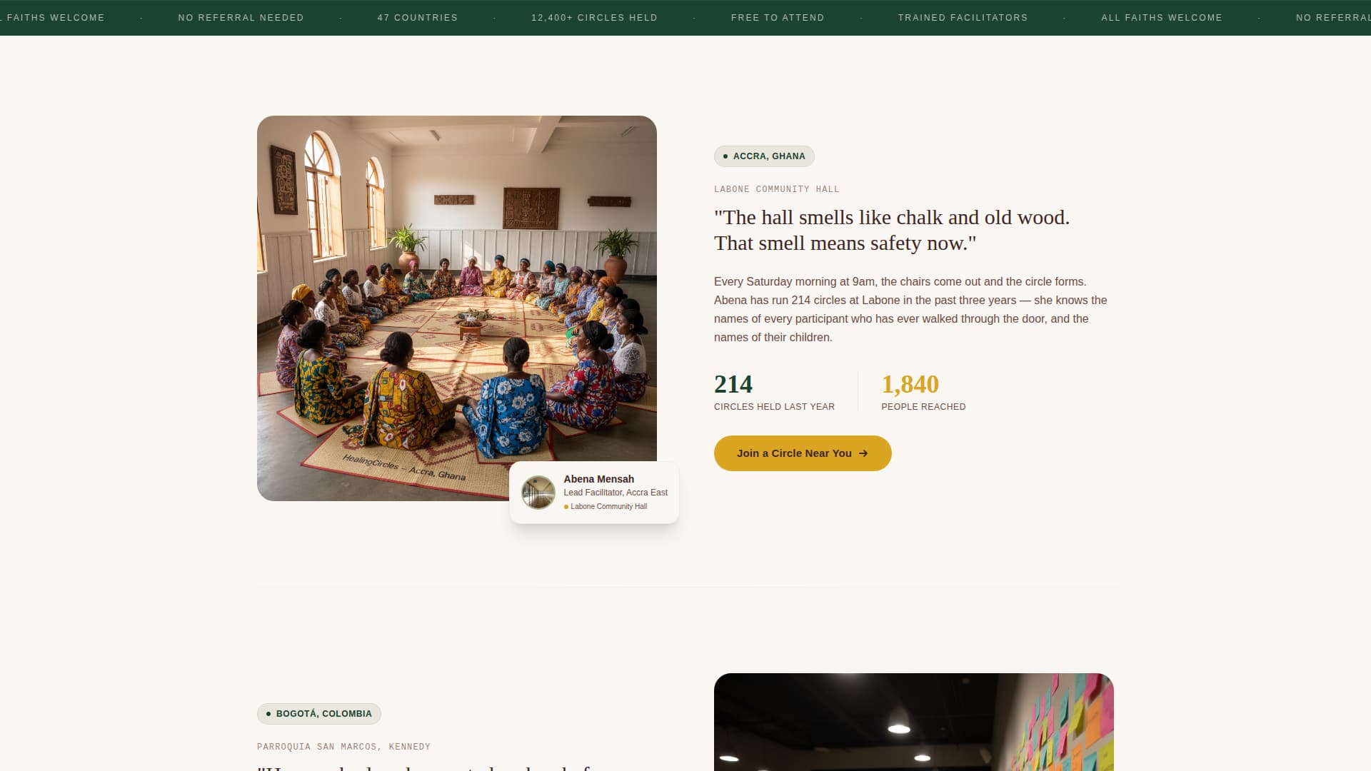 Breathe - Healing Community Landing Page Template