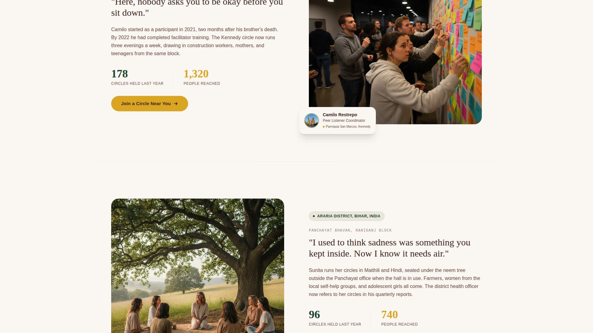 Breathe - Healing Community Landing Page Template