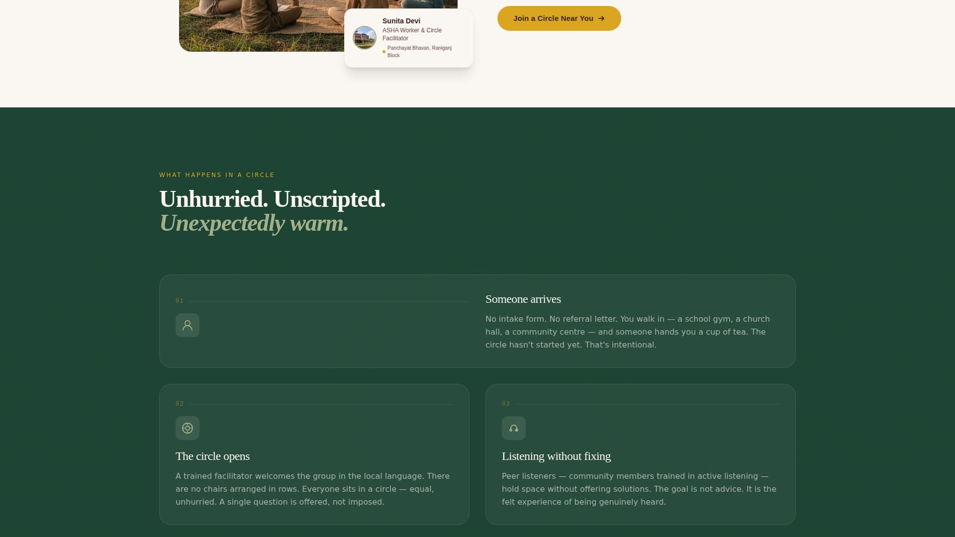 Breathe - Healing Community Landing Page Template