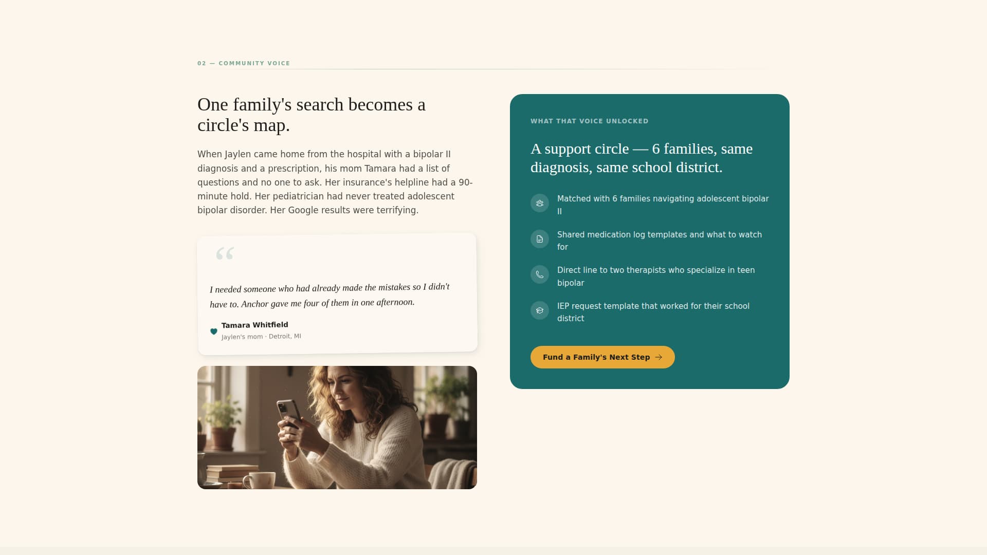 Anchor - Compassionate Nonprofit Landing Page Template
