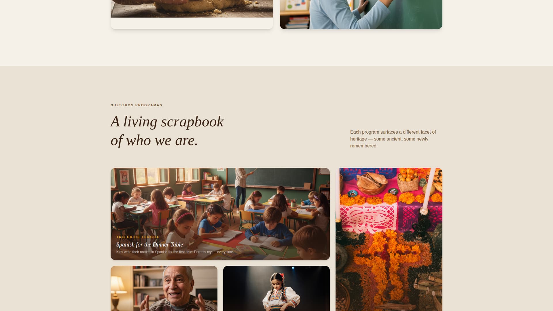 Races - Heartfelt Heritage Landing Page Template