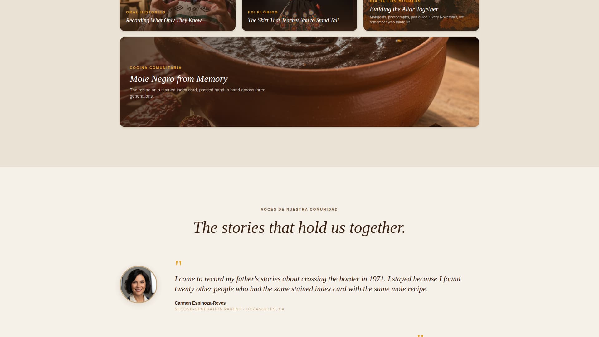 Races - Heartfelt Heritage Landing Page Template