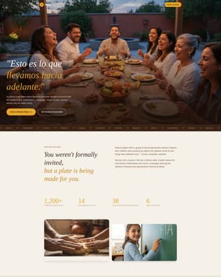 Races - Heartfelt Heritage Landing Page Template