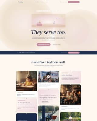 Deploy - Heartfelt Militarychildren Landing Page Template