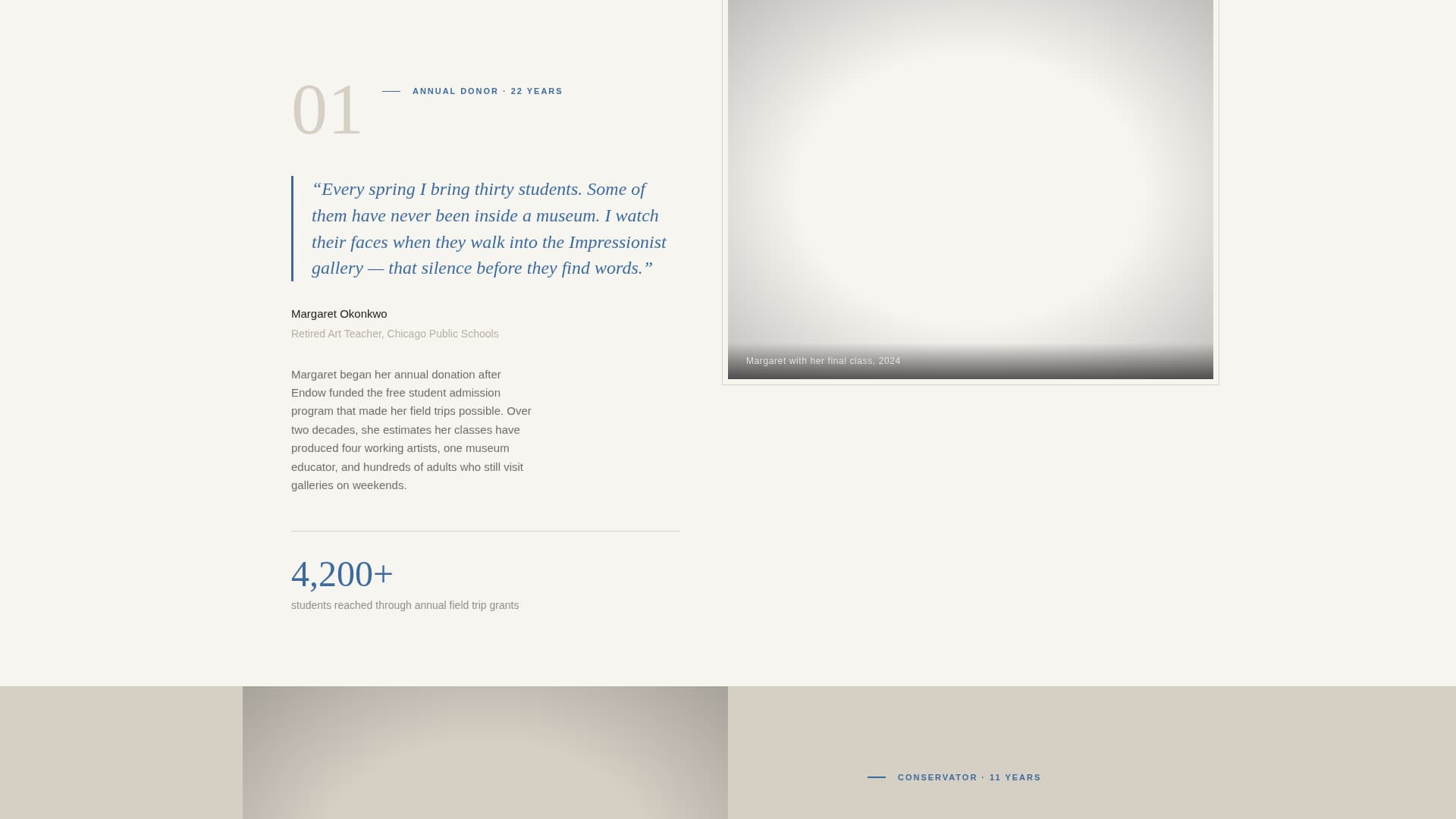 Endow - Inspiring Museum Landing Page Template