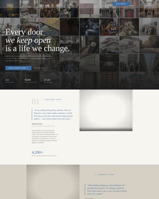 Endow - Inspiring Museum Landing Page Template