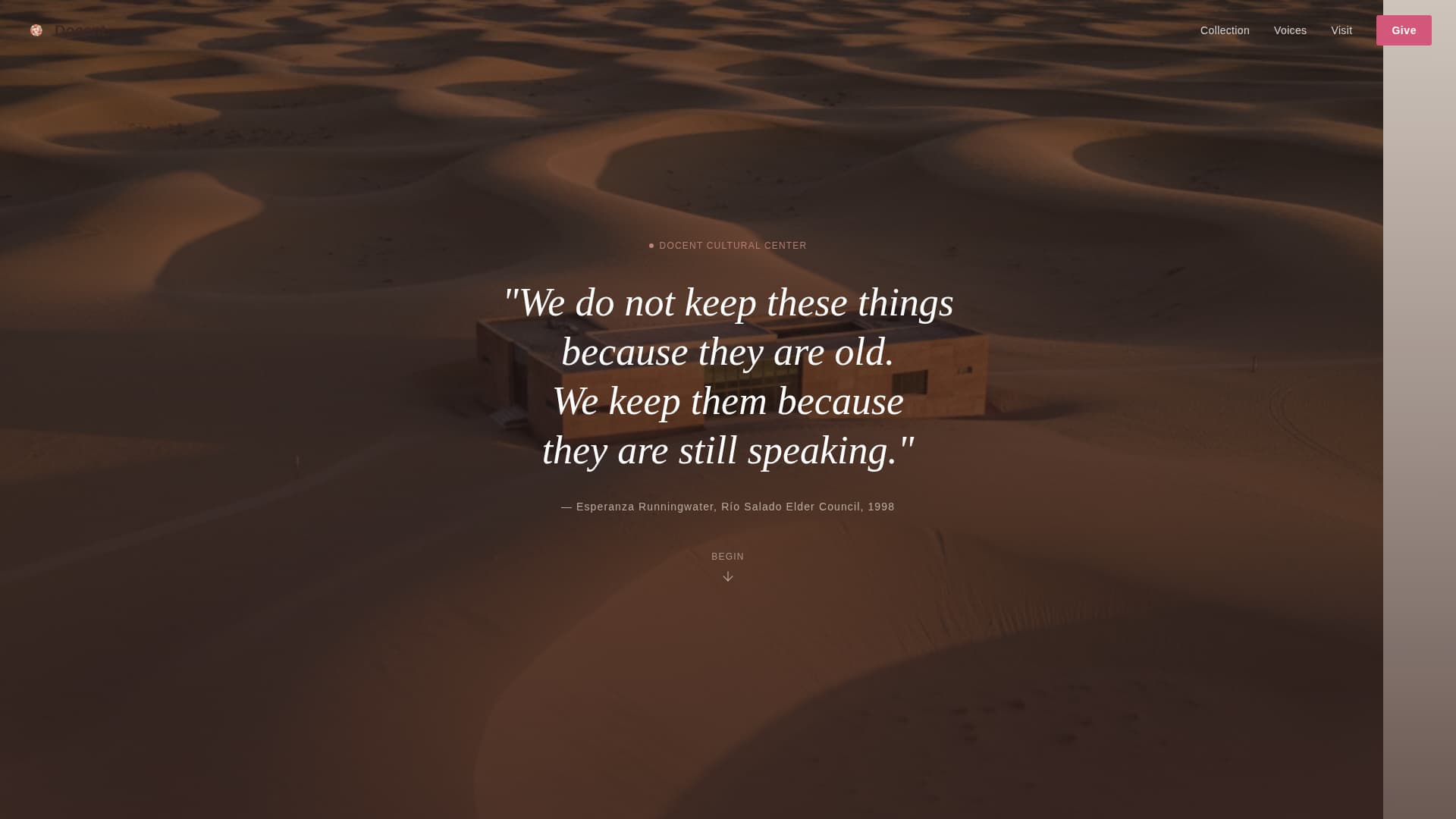 Docent - Inspiring Museum Landing Page Template