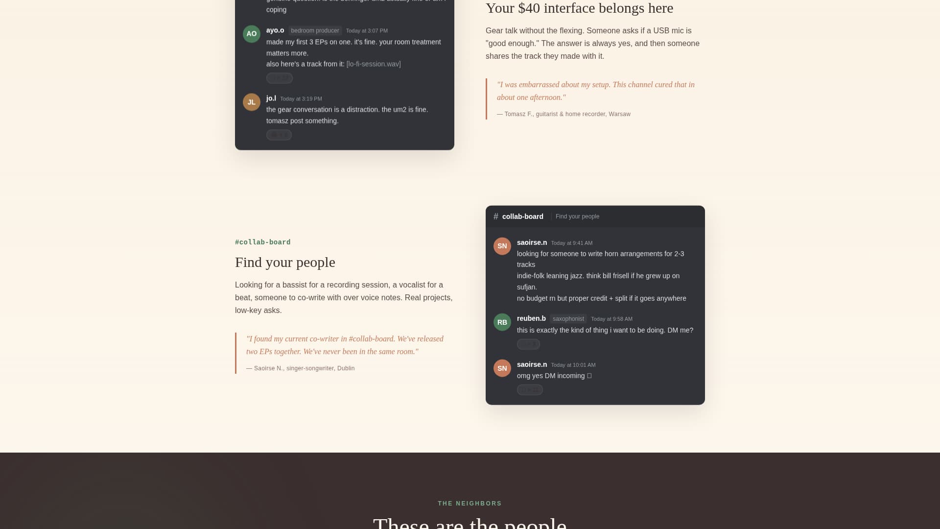Jam - Welcoming Musicians Landing Page Template