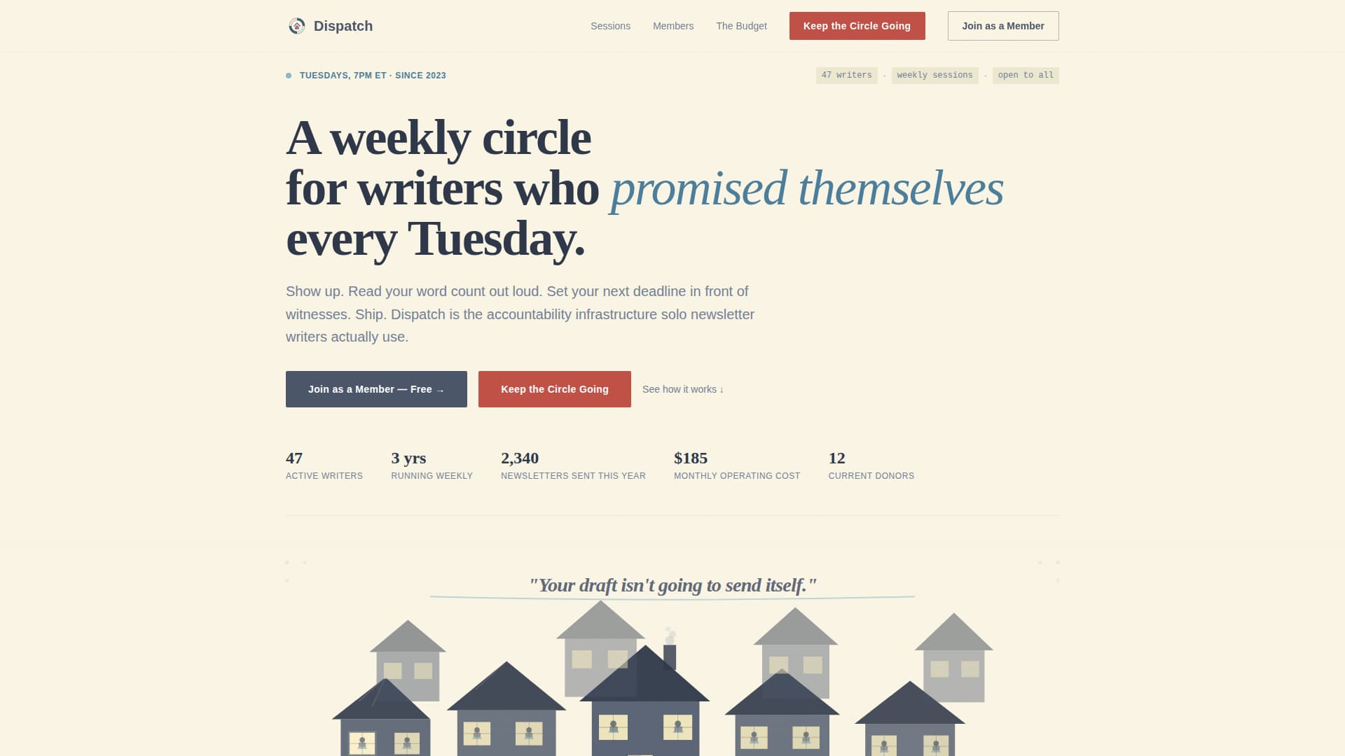 Dispatch - Civic Newsletter Landing Page Template