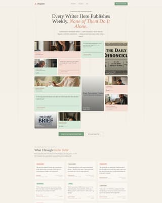 Dispatch - Earnest Newsletter Landing Page Template
