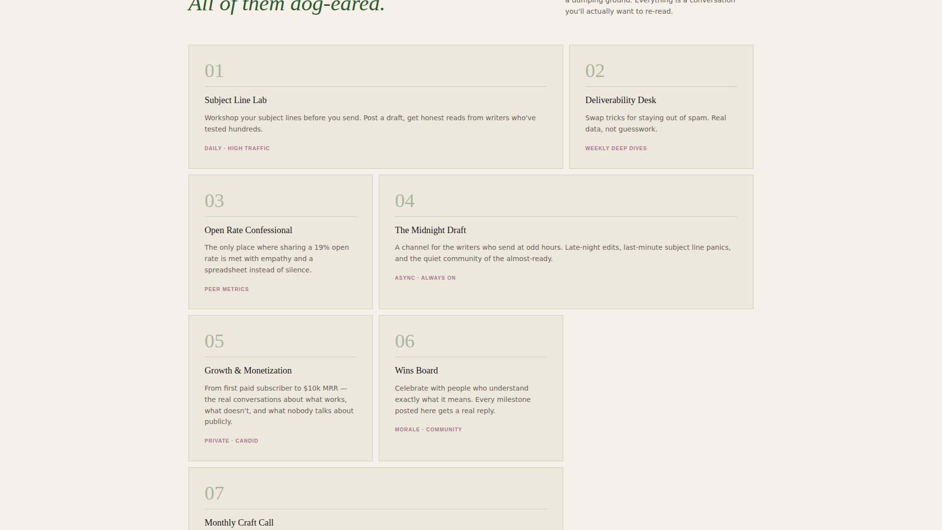 Dispatch - Compelling Newsletterwriters Landing Page Template