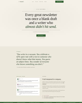 Dispatch - Compelling Newsletterwriters Landing Page Template