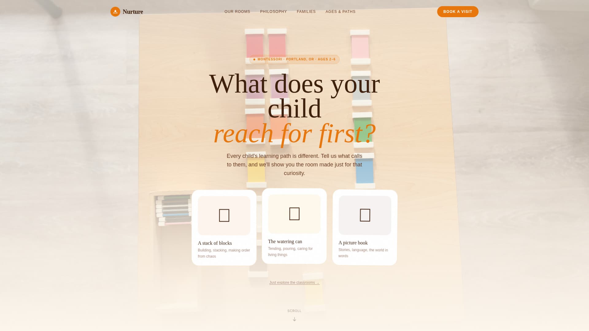 Daycare & Childcare Booking Website Template