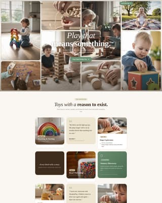 Education & Learning Toy Professional Website Template