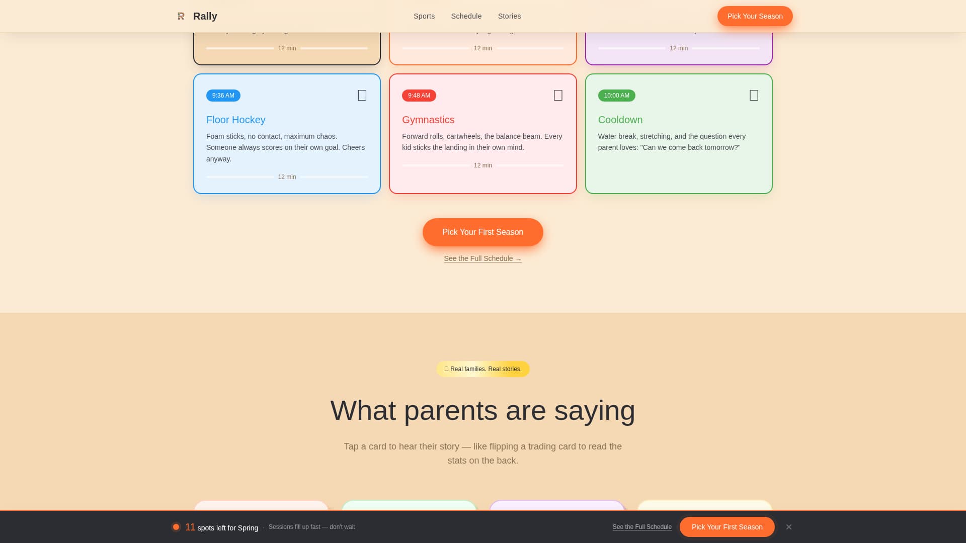 Kids Sports & Dance Academy Professional Website Template