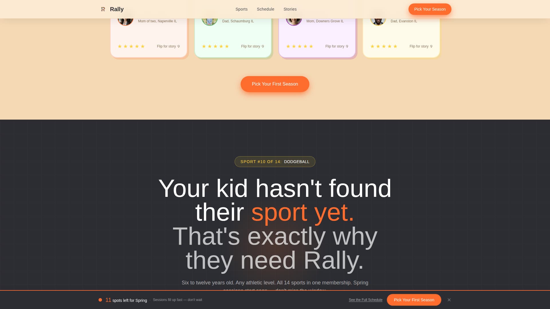 Kids Sports & Dance Academy Professional Website Template
