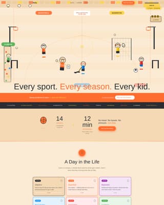 Kids Sports & Dance Academy Professional Website Template