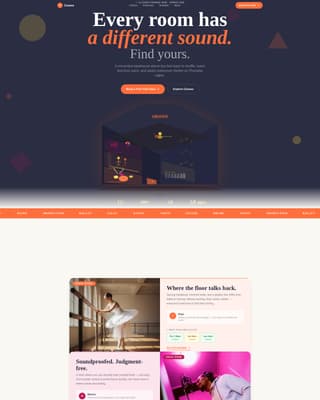 Groove - Playful Music Dance Landing Page Template
