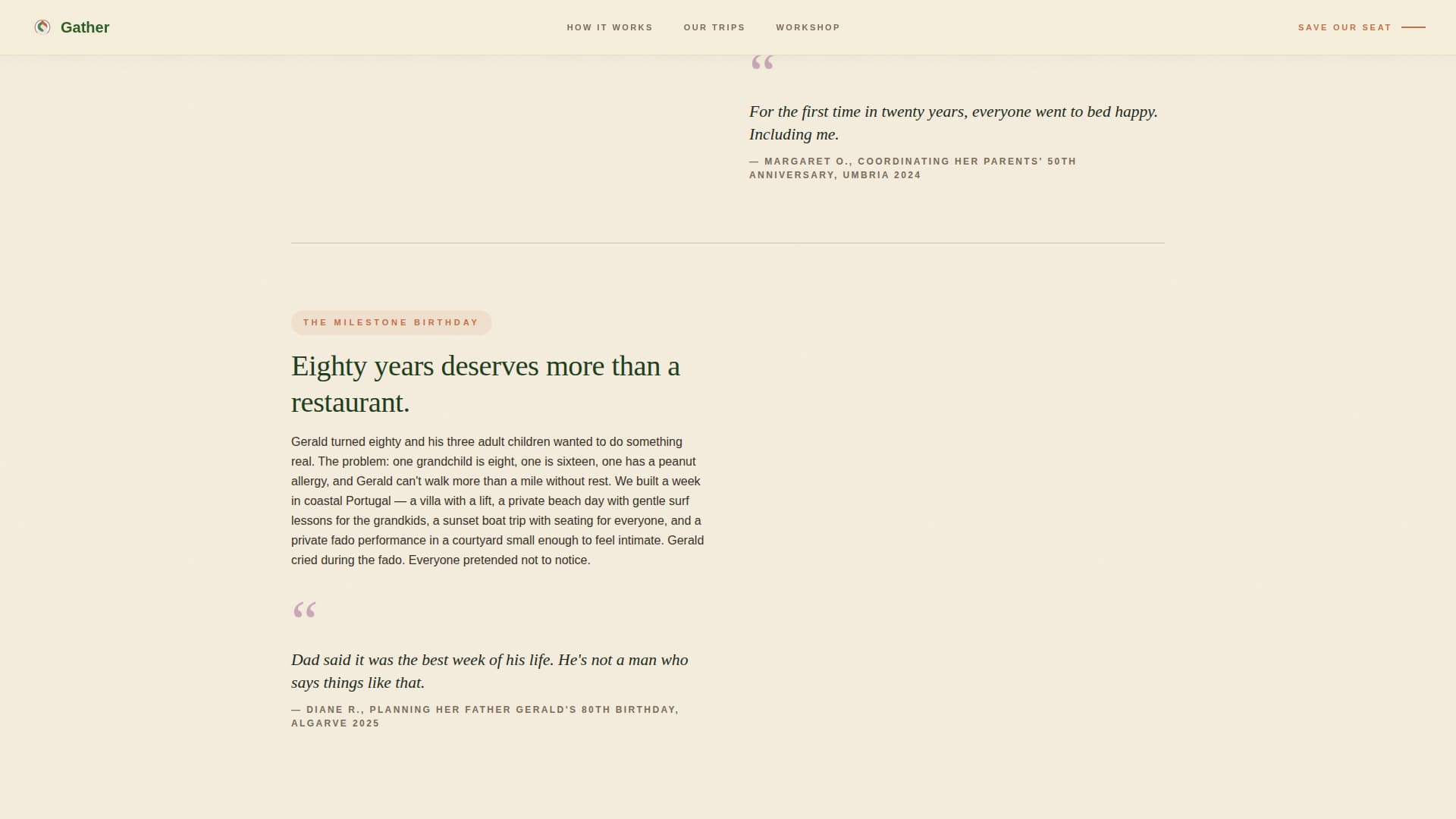 Family Travel & Experience Blog Website Template