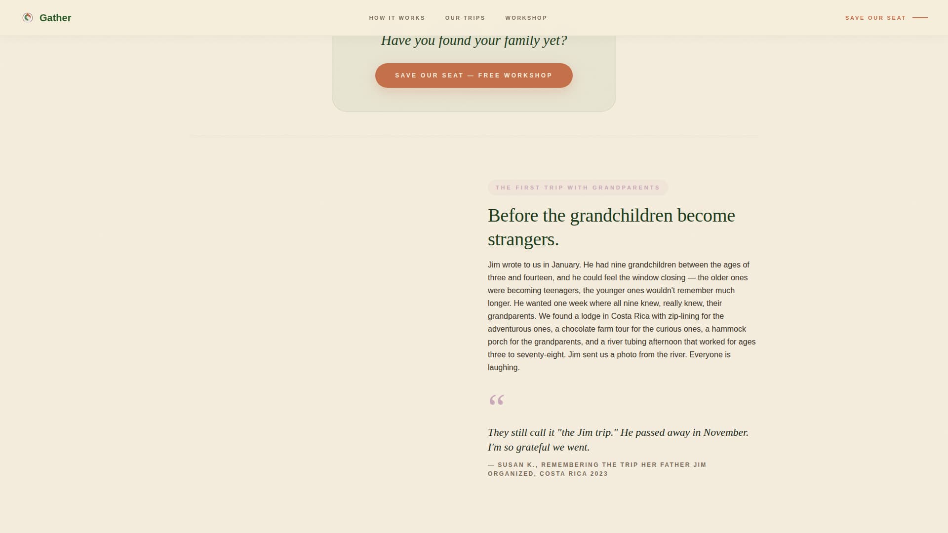 Family Travel & Experience Blog Website Template