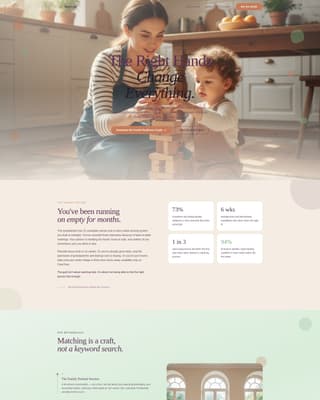 Nanny & Au Pair Booking Website Template