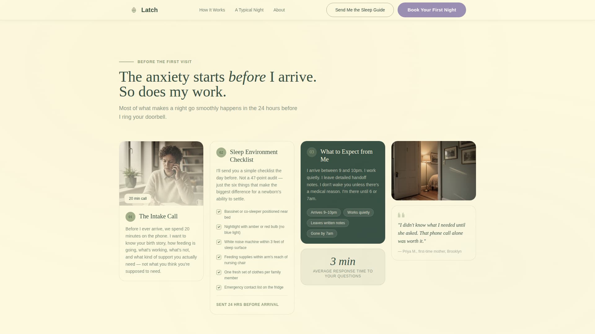 Nanny & Au Pair Specialist Booking Website Template