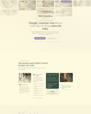 Nanny & Au Pair Specialist Booking Website Template
