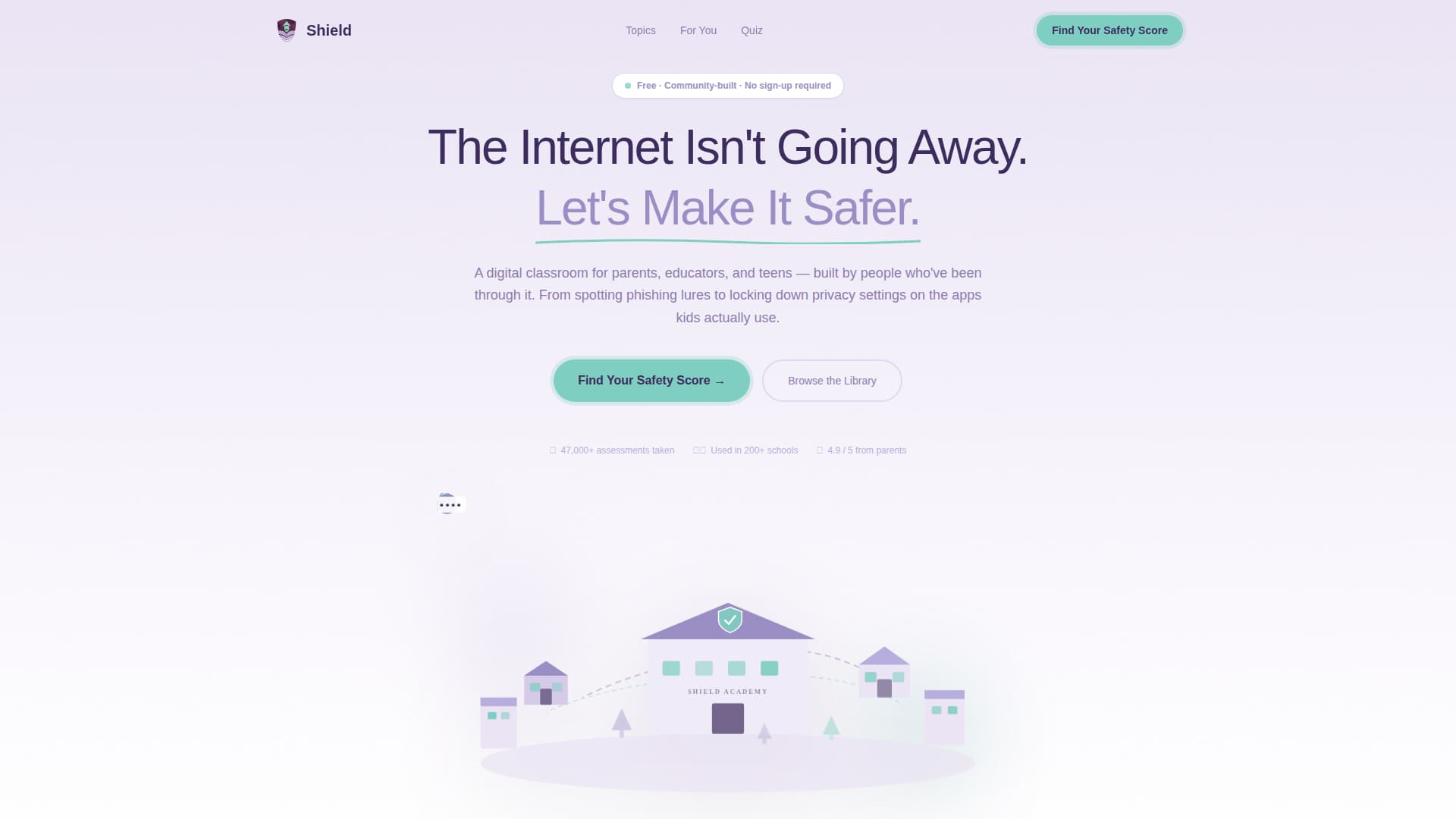 Kids Online Safety & Tech Education Website Template