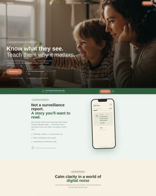 Safe Root - Trusted Parental Control Landing Page Template