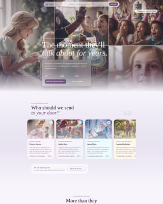 Kids Party & Entertainment Booking Website Template