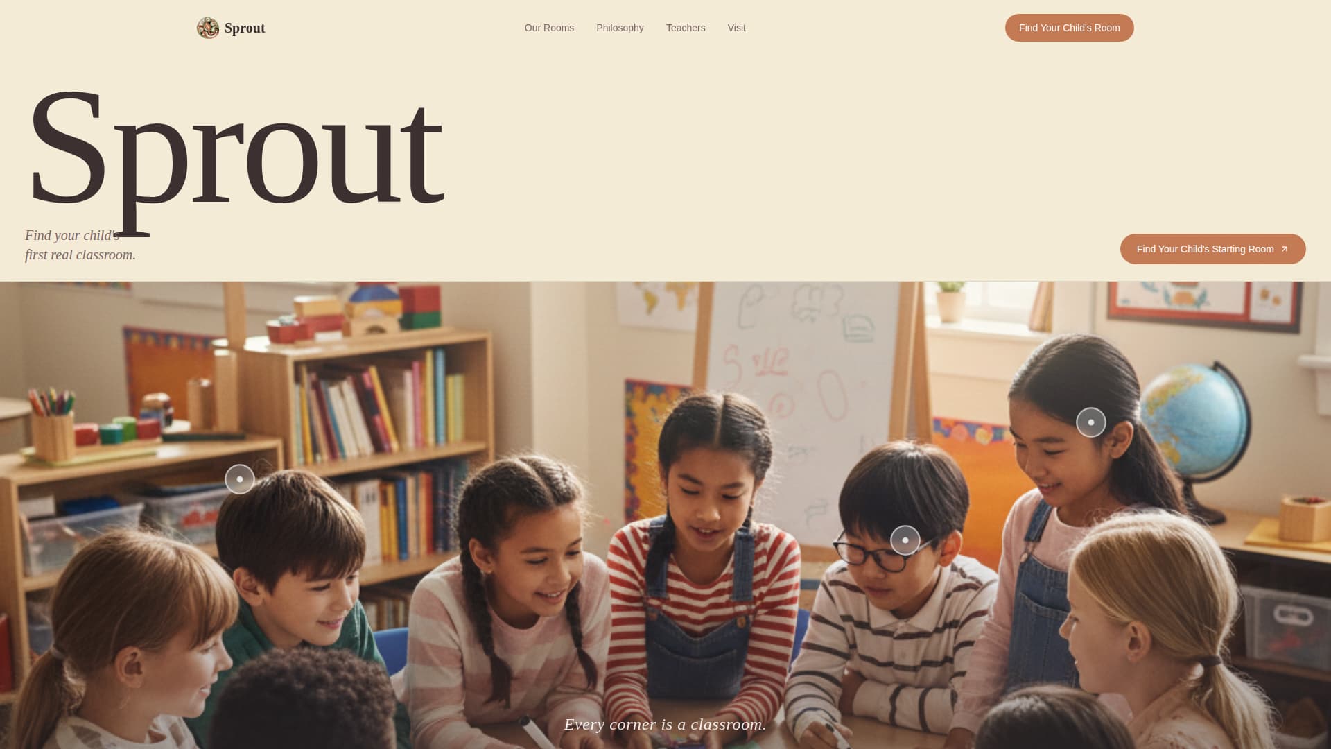 Preschool & Play School Booking Website Template
